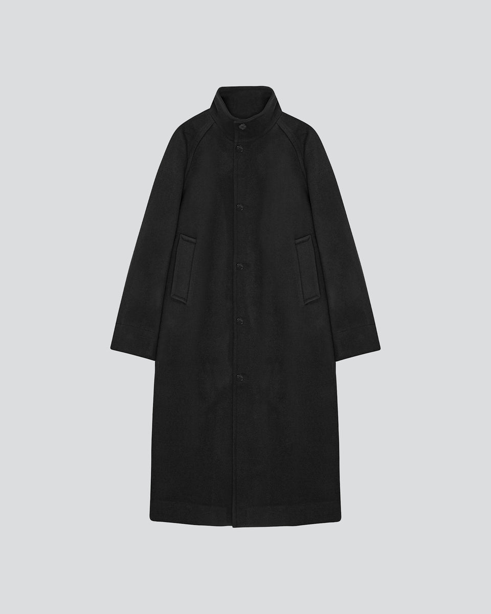 HIGHNECK WOOL COAT – BIRROT