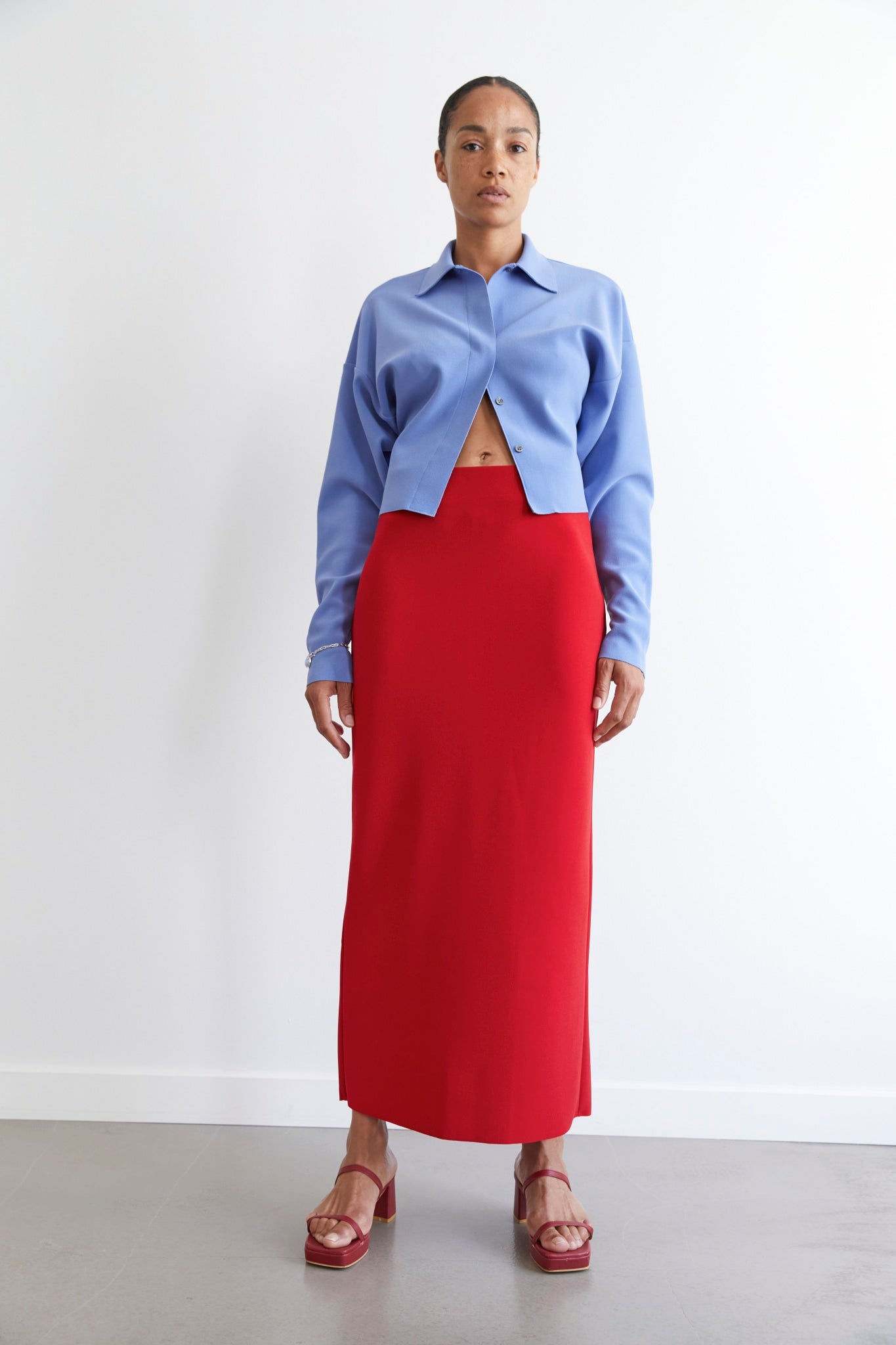 【BIRROT/ビロット】 アパルトモンLONG SKIRT VERMEIL par iena スカート 「BIRROT/ビロット」H LONG SKIRT