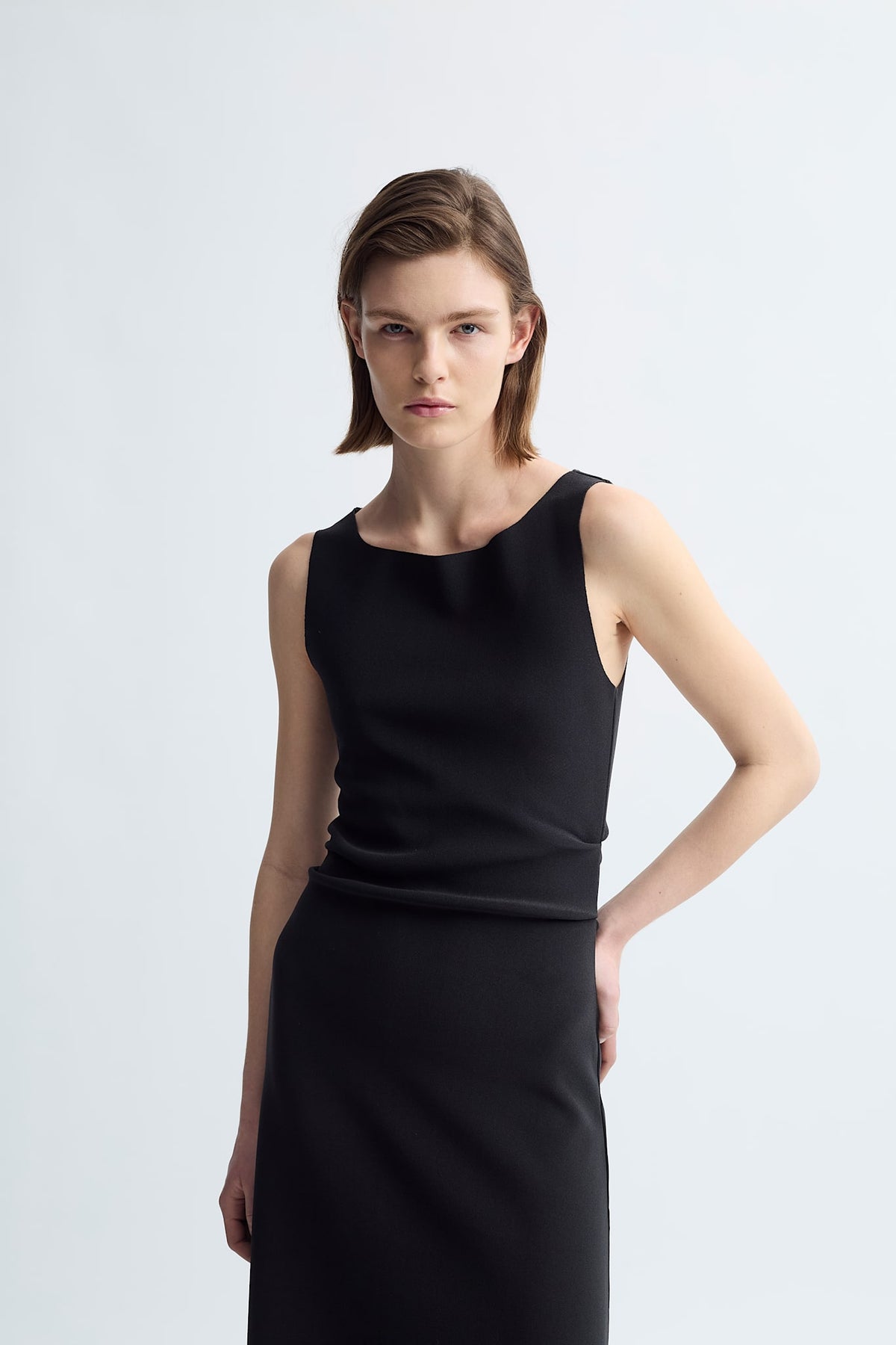 LAY2 DRAPE DRESS
