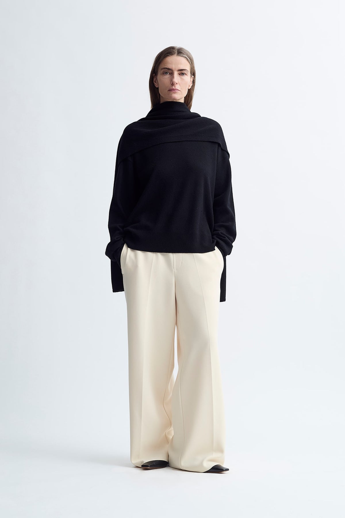 MERINO SCARF JUMPER