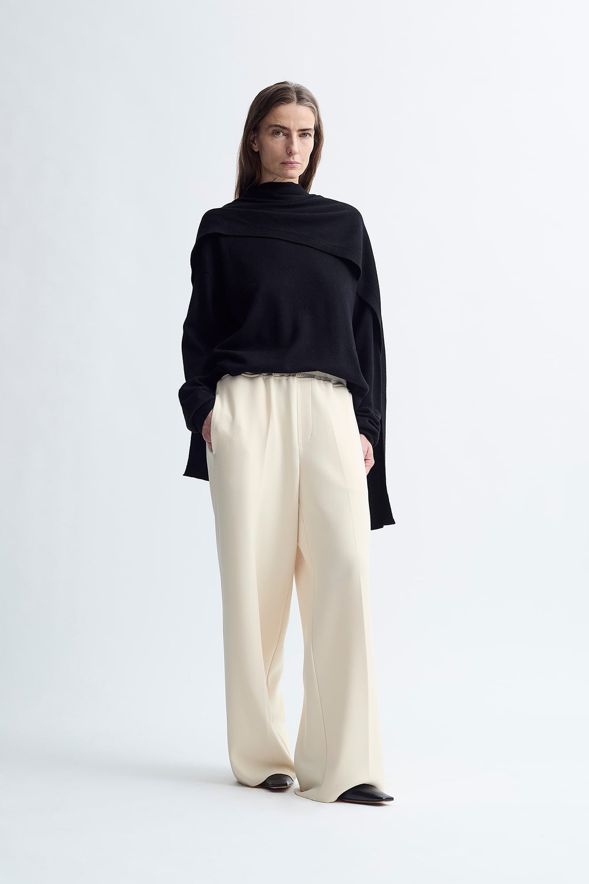 MERINO SCARF JUMPER