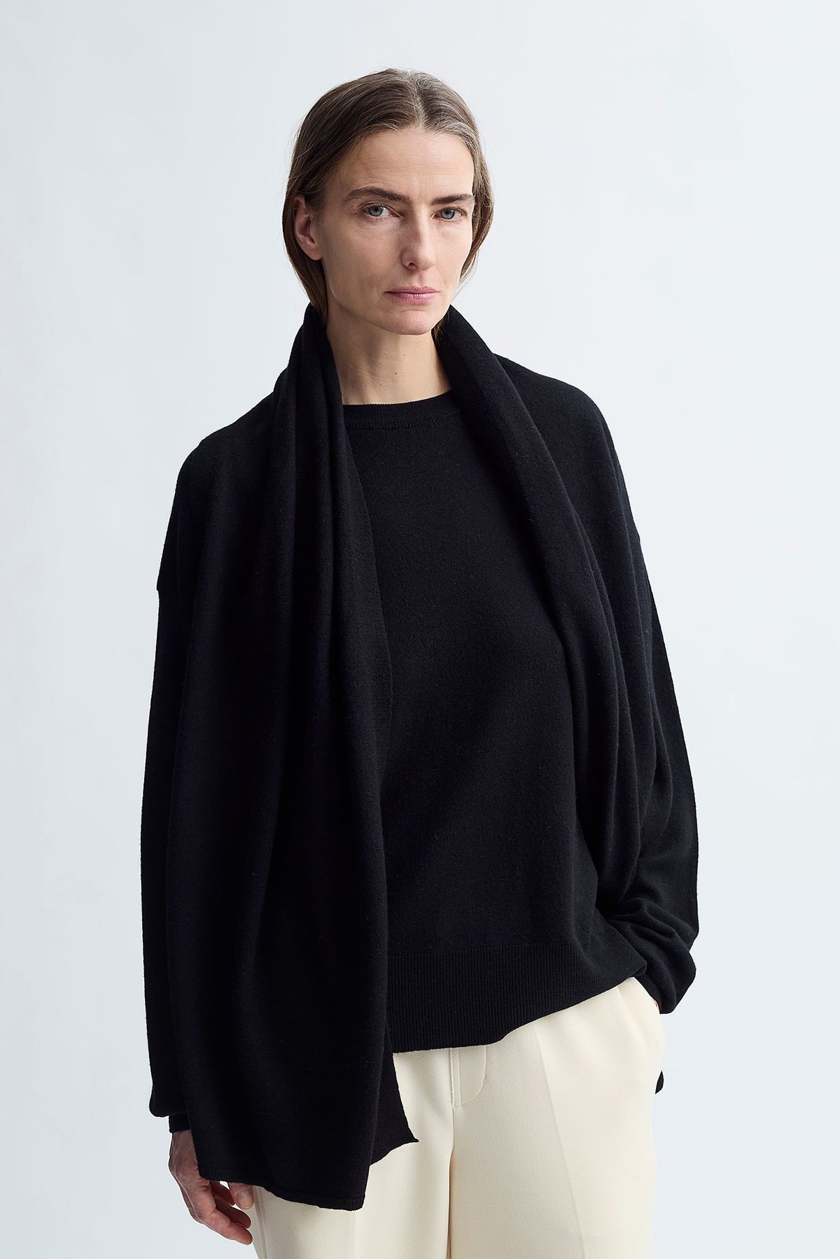 MERINO SCARF JUMPER