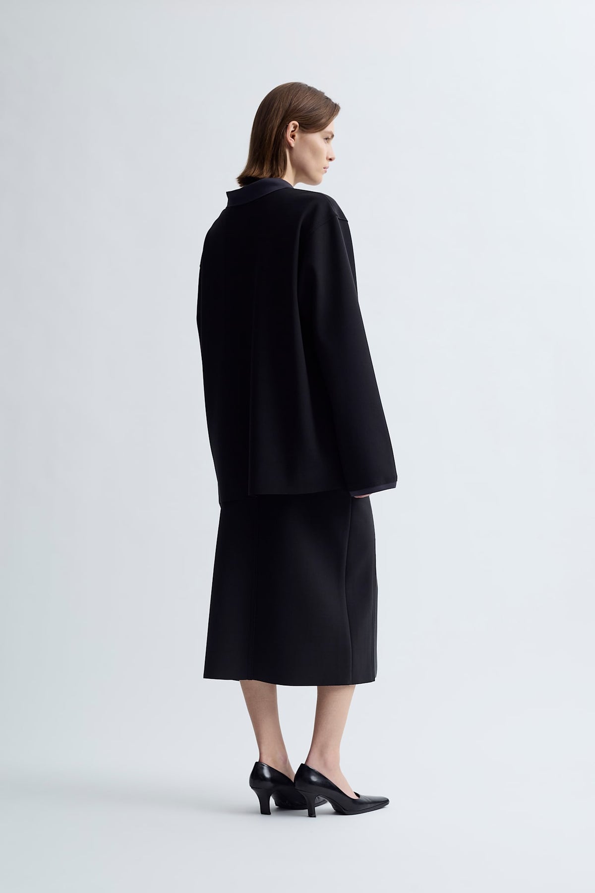 LAY3 FRONT SLIT H SKIRT