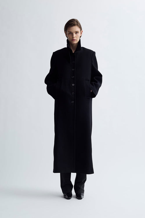SINGLE WOOL COAT