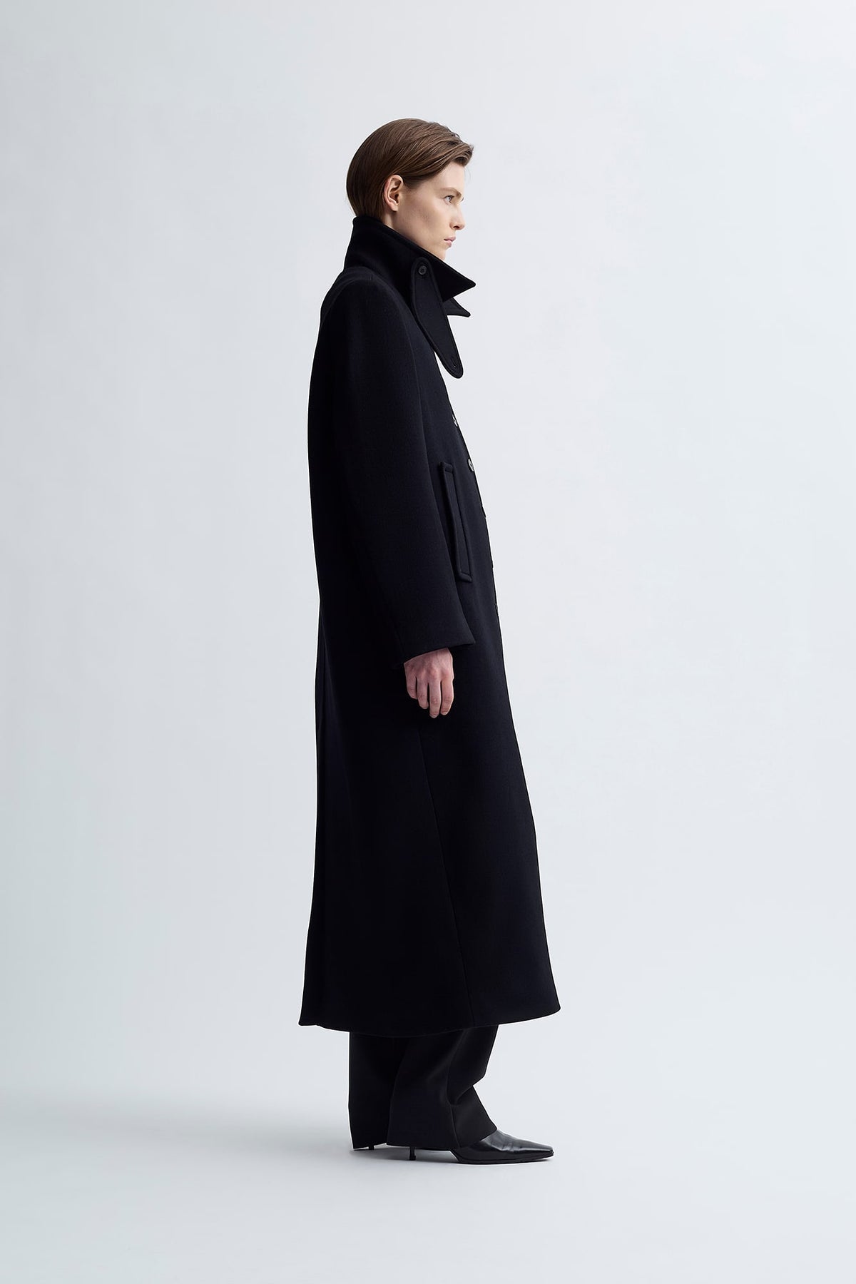 SINGLE WOOL COAT