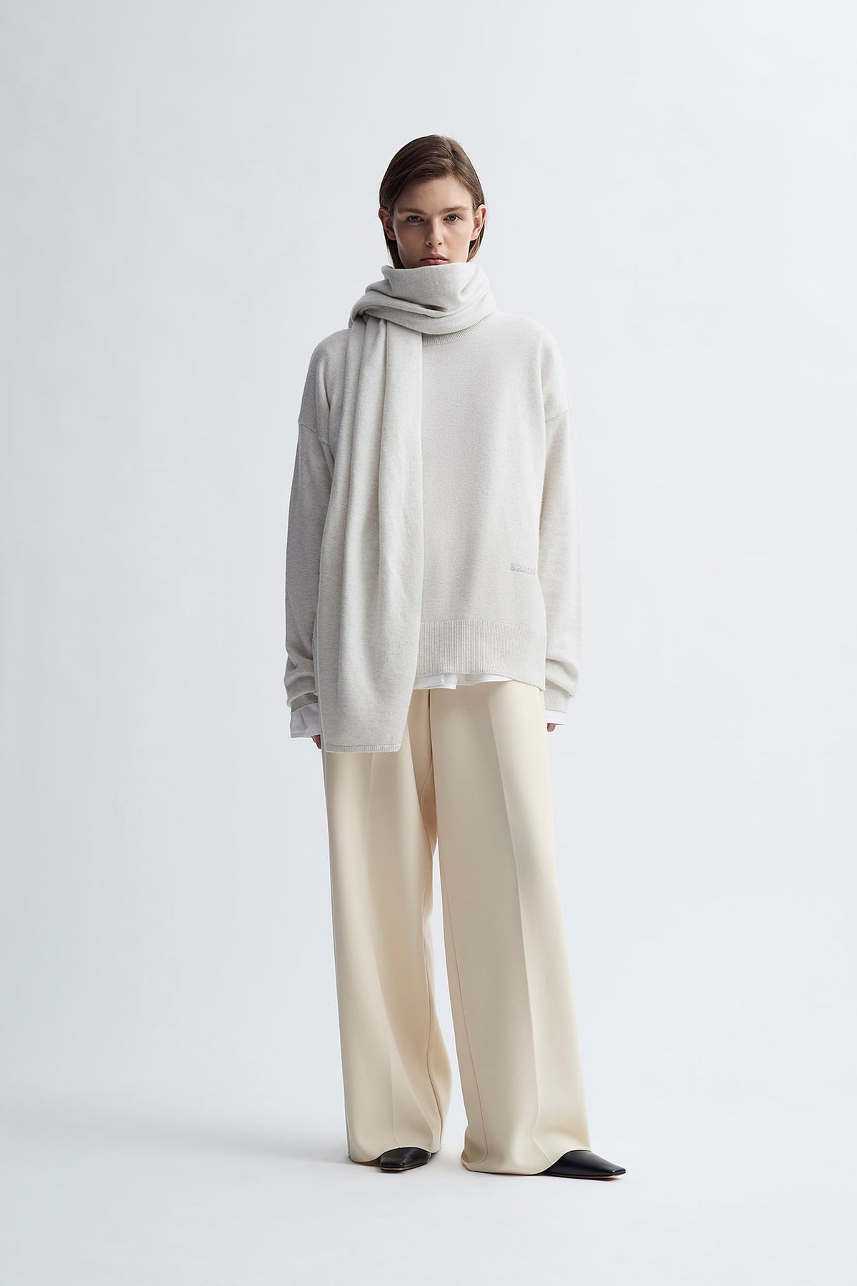 MERINO SCARF JUMPER