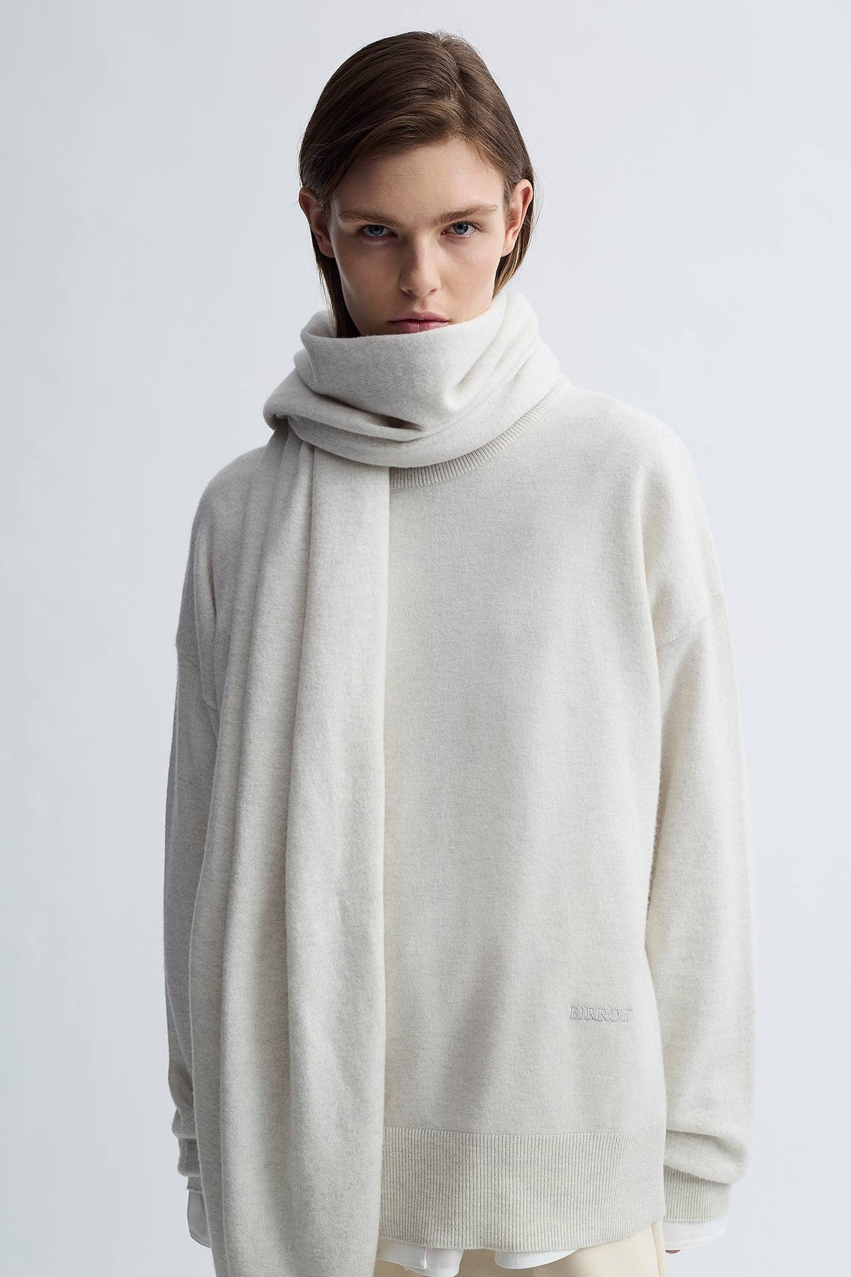 MERINO SCARF JUMPER