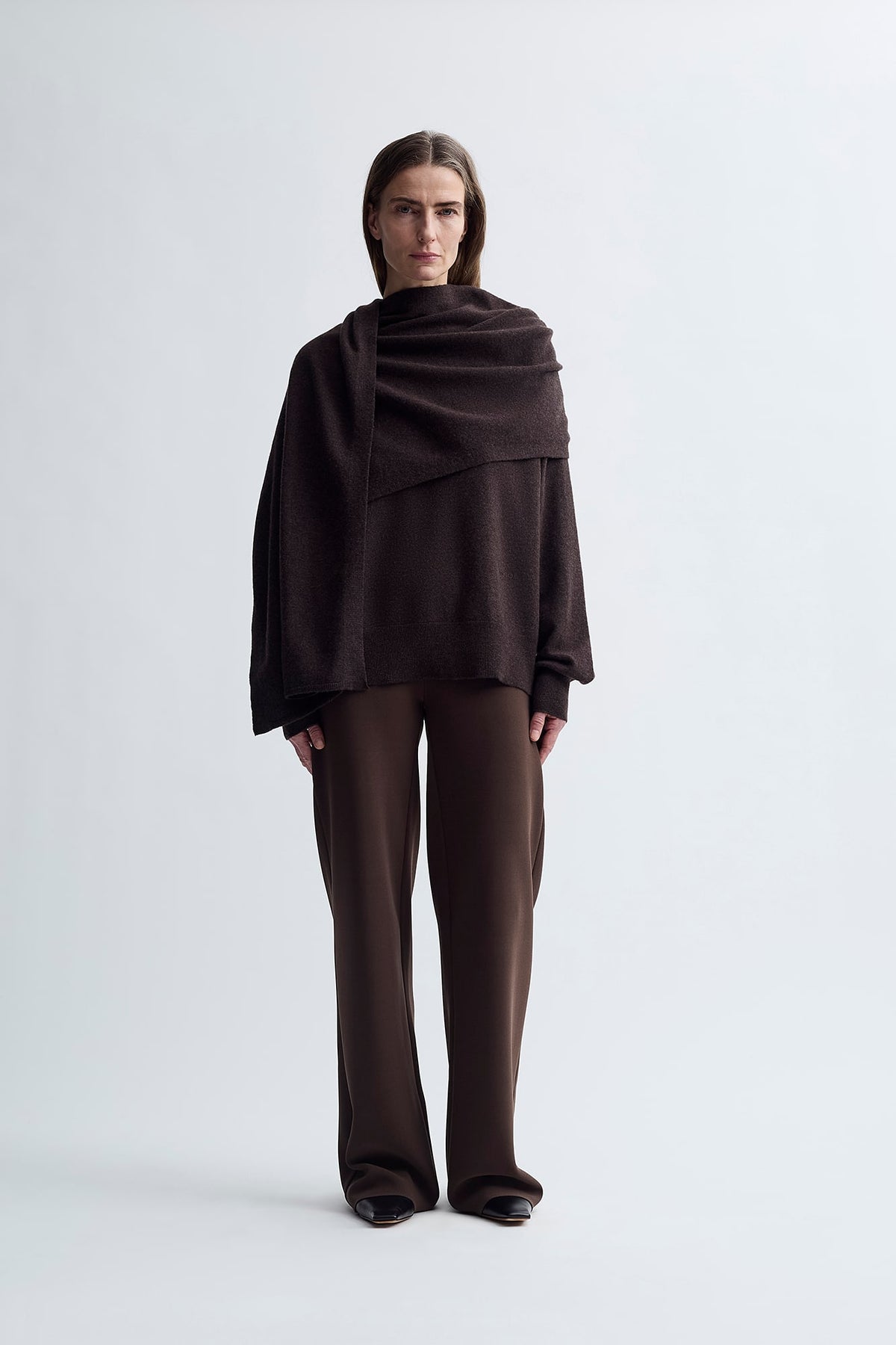 MERINO SCARF JUMPER
