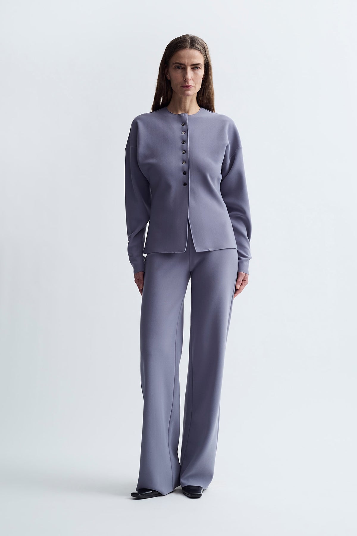 LAY2 ROUND-NECK CARDIGAN