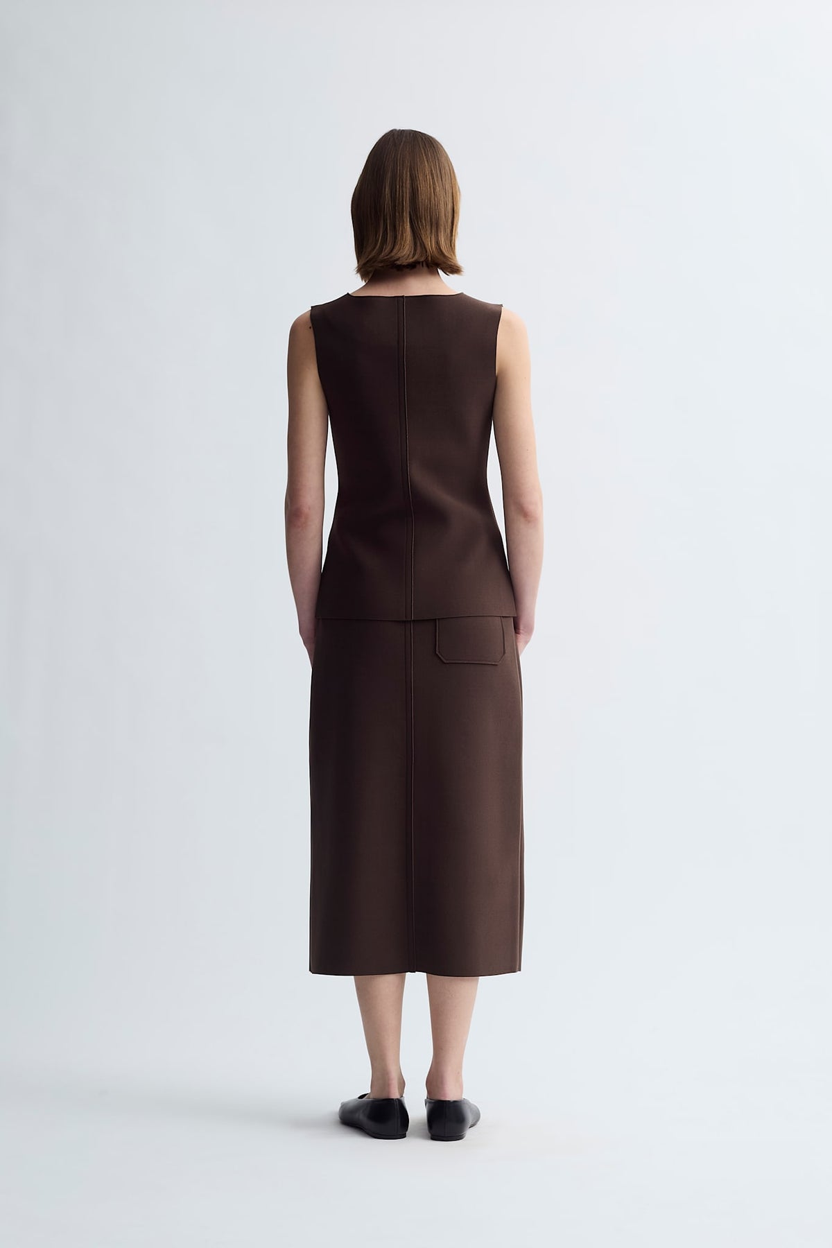 LAY3 FRONT SLIT H SKIRT