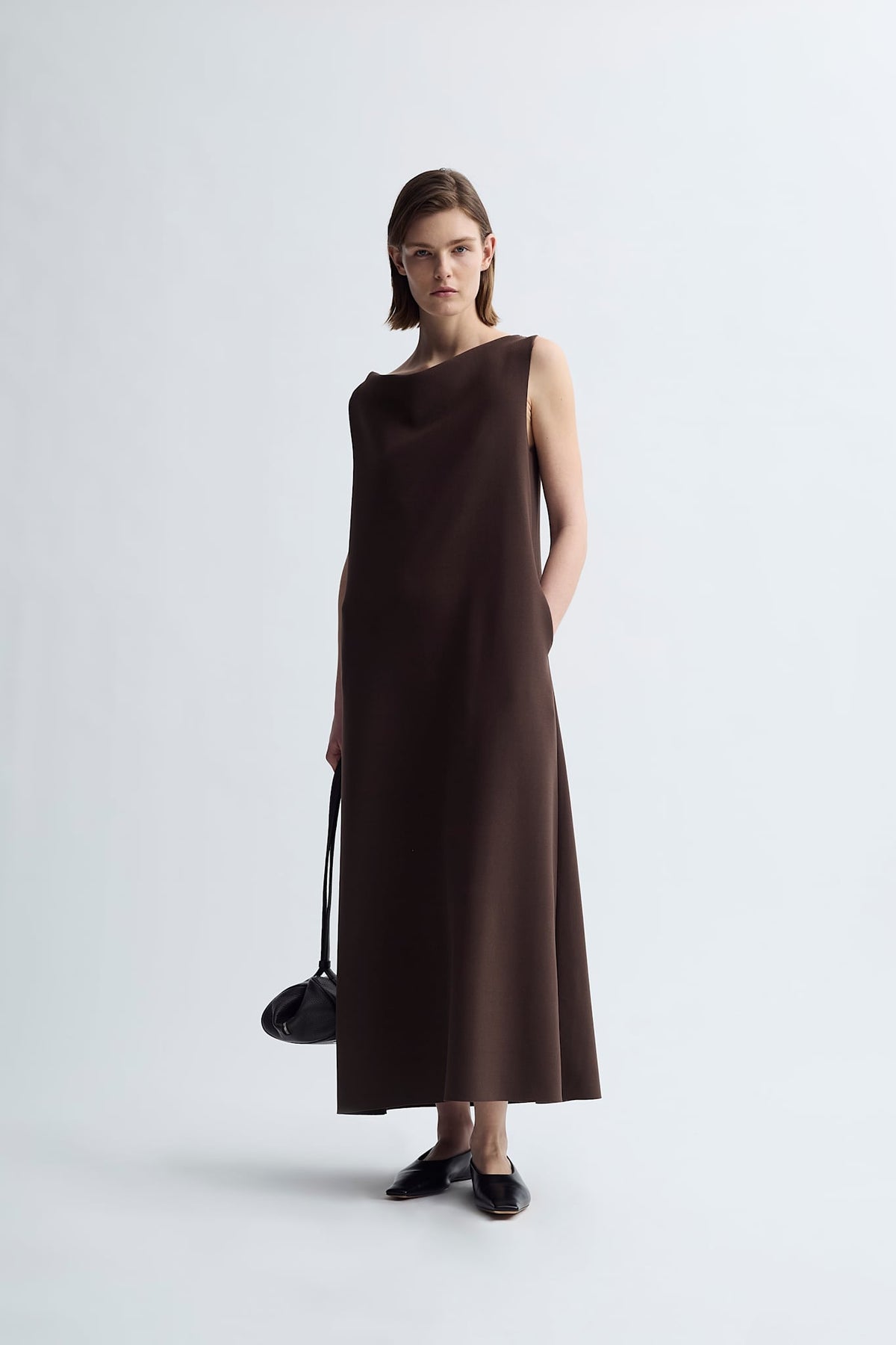 LAY2 COWL-NECK DRESS