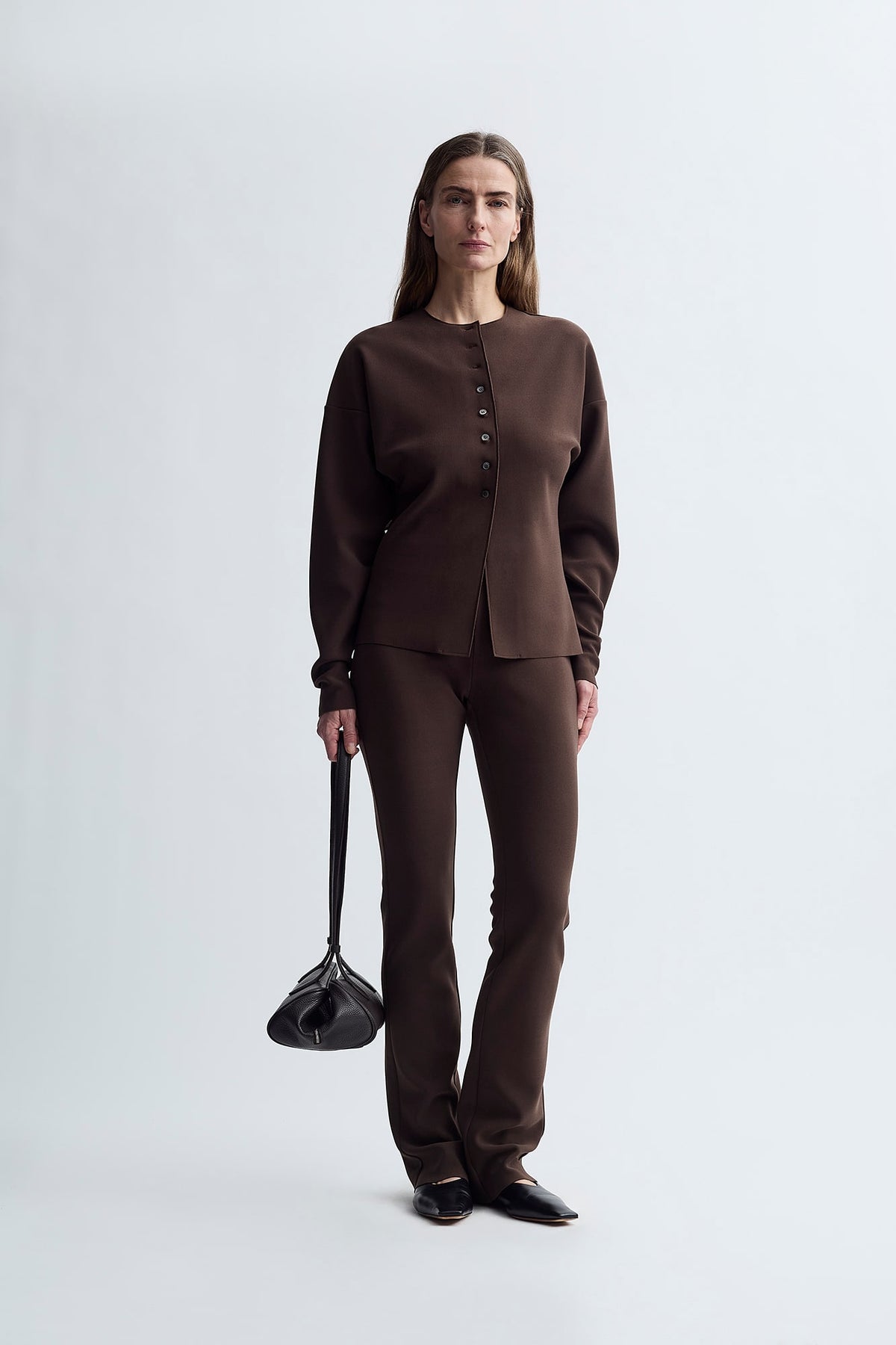 LAY2 ROUND-NECK CARDIGAN