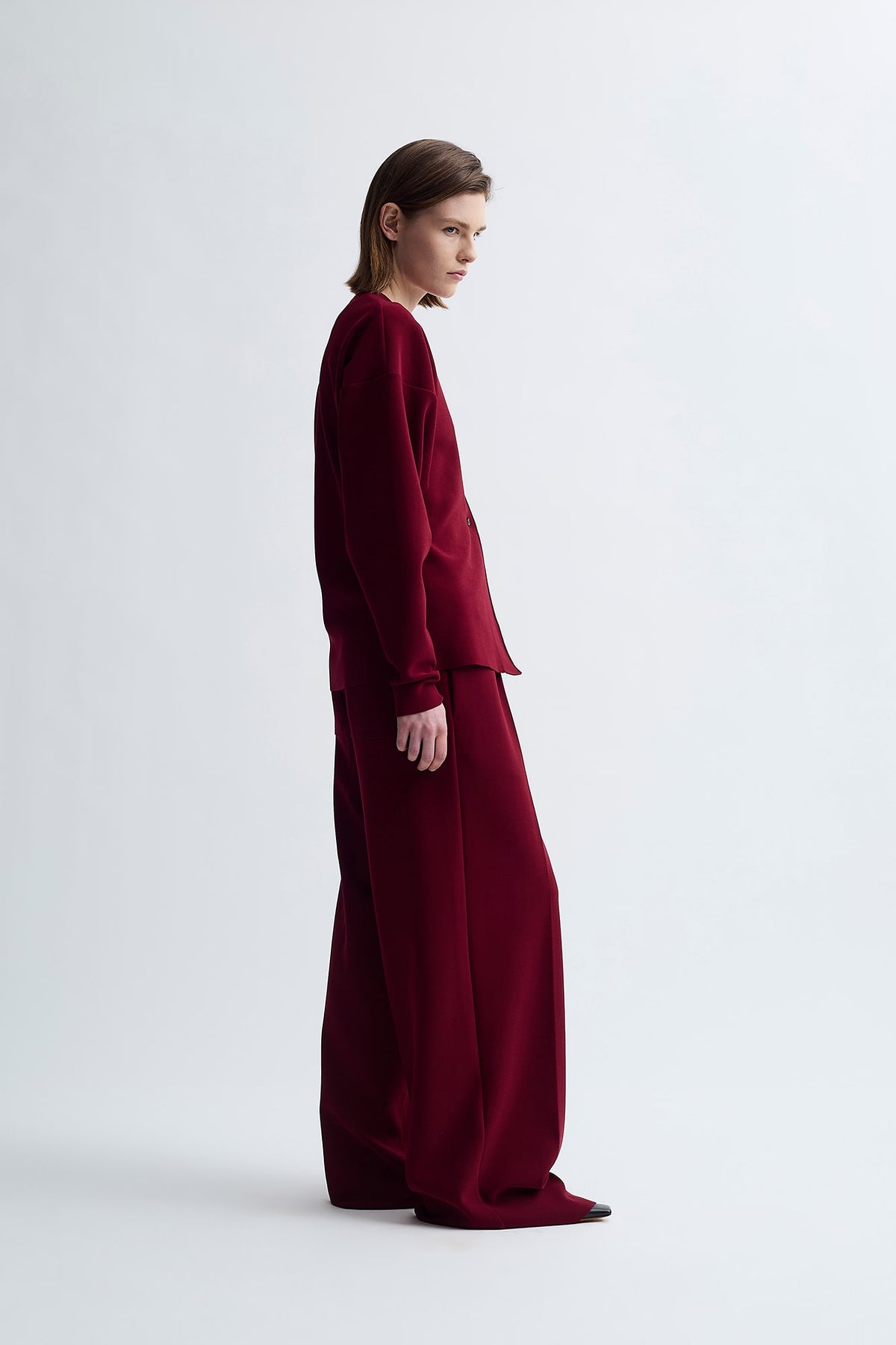LAY2 ROUND-NECK CARDIGAN