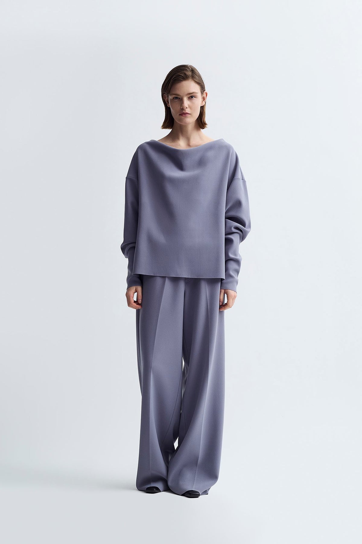 LAY2 COWL-NECK TOP