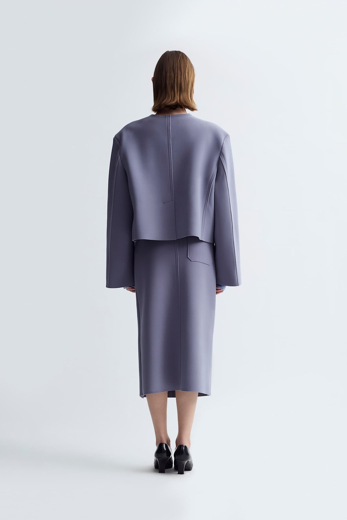 LAY3 FRONT SLIT H SKIRT