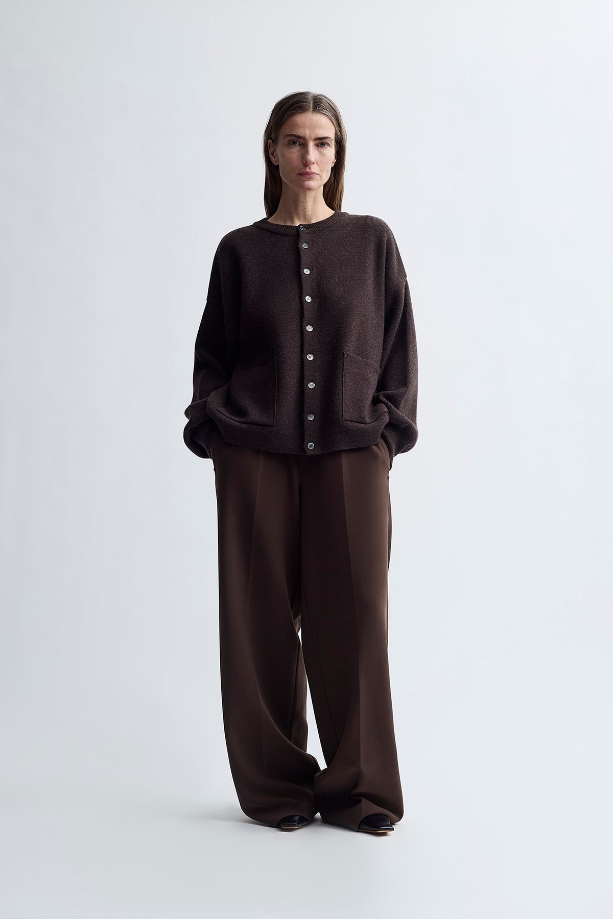 MERINO ROUND CARDIGAN