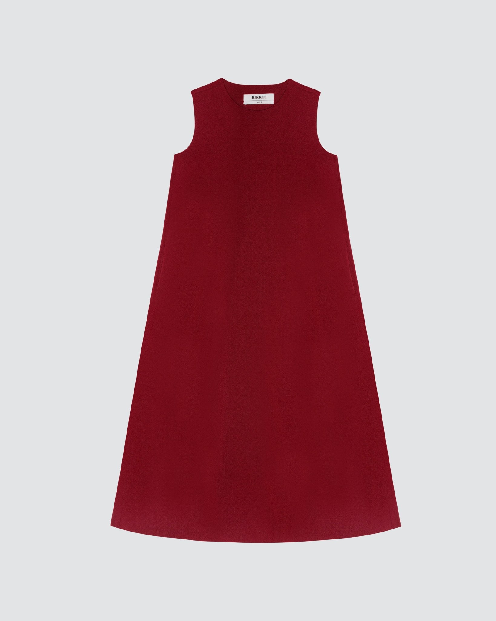 princess polly baby blue dress Knitted Sculptural Mini Dress Burgundy main image 1