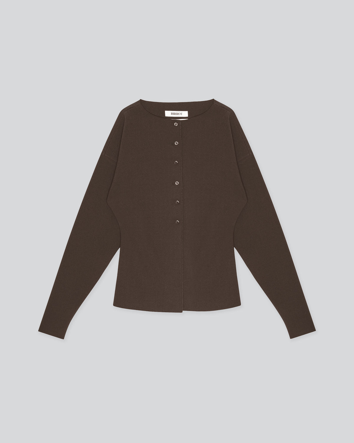 LAY2 BOAT-NECK CARDIGAN