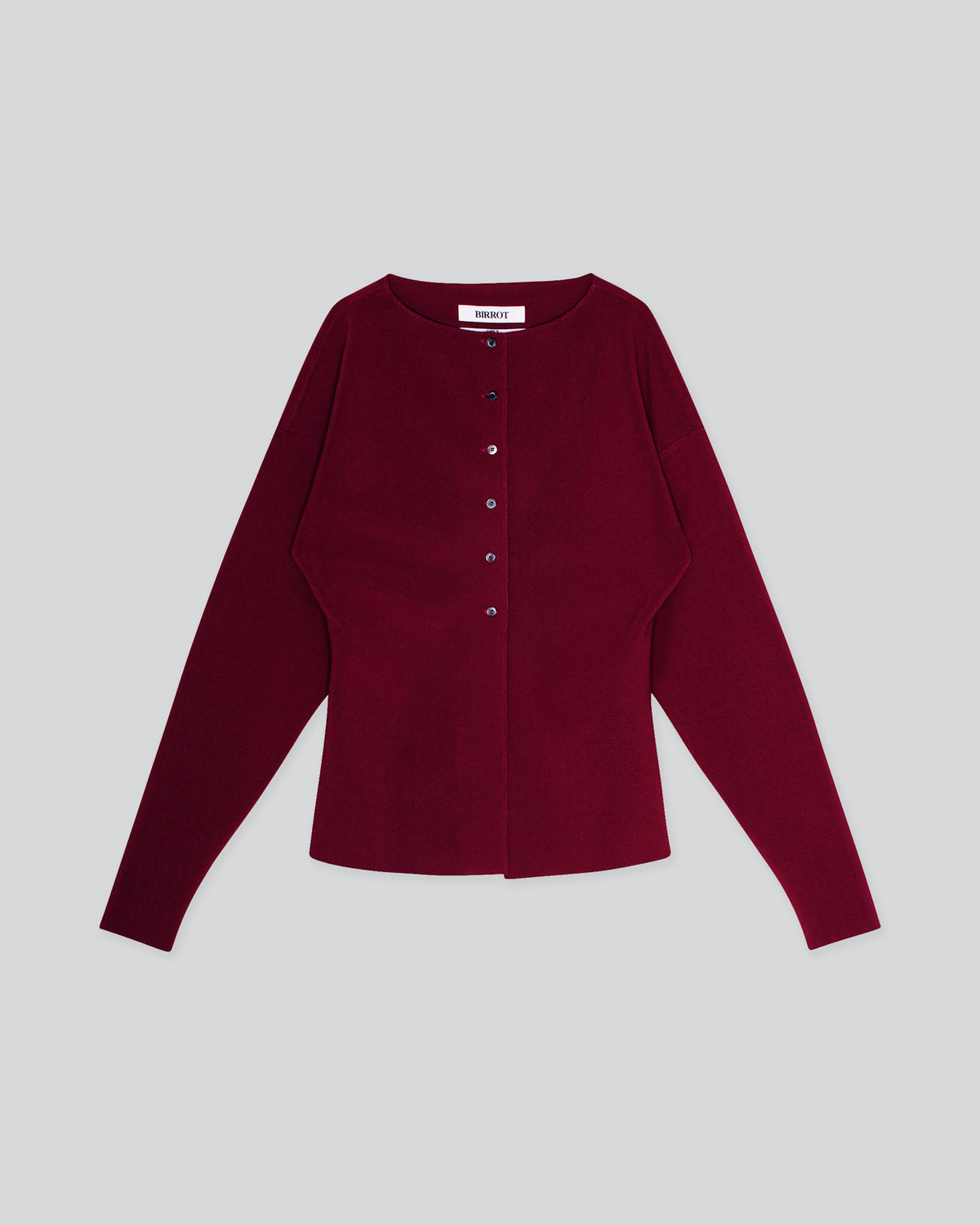 LAY2 BOAT-NECK CARDIGAN
