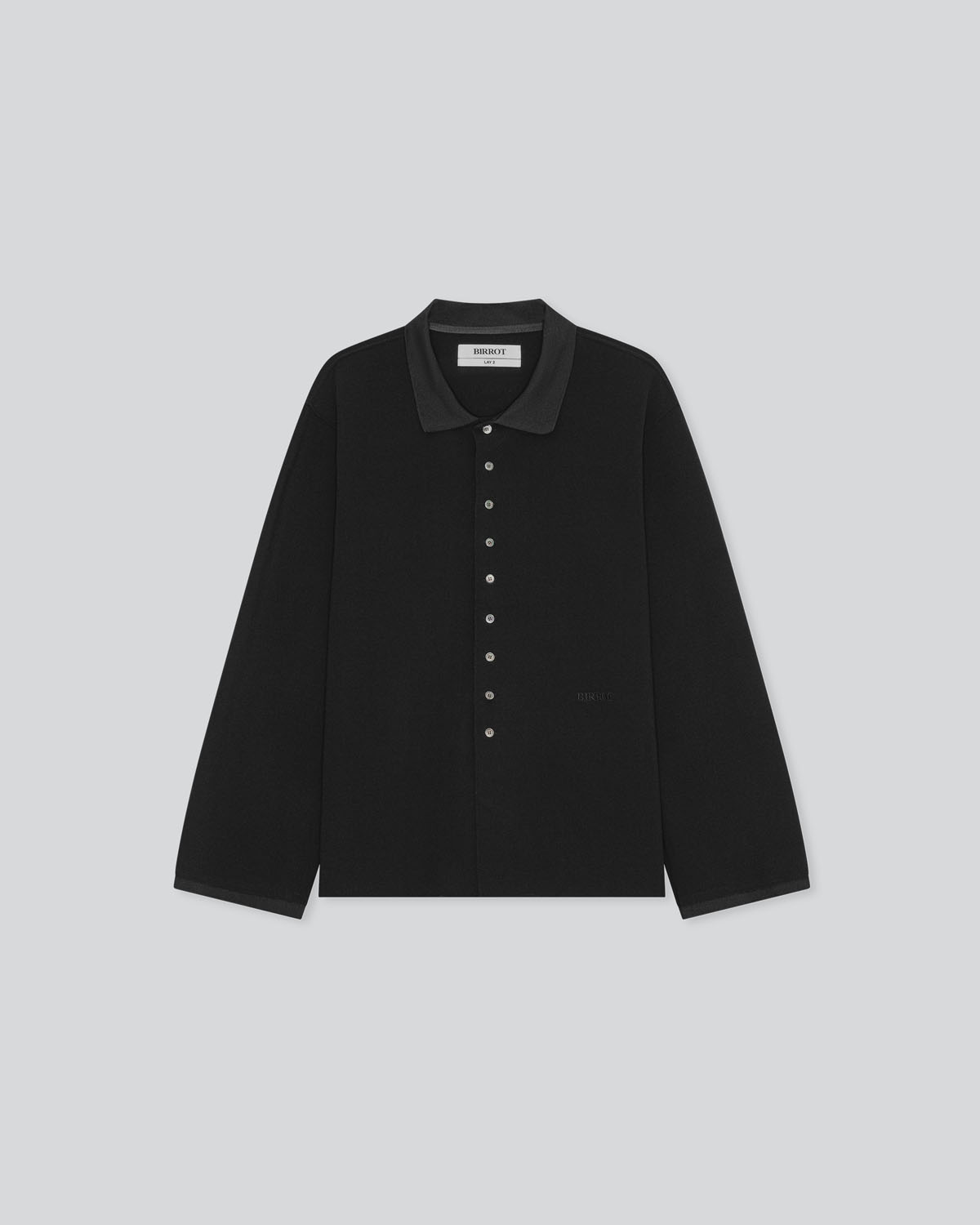 LAY2 RIB-COLLARED SHIRT – BIRROT