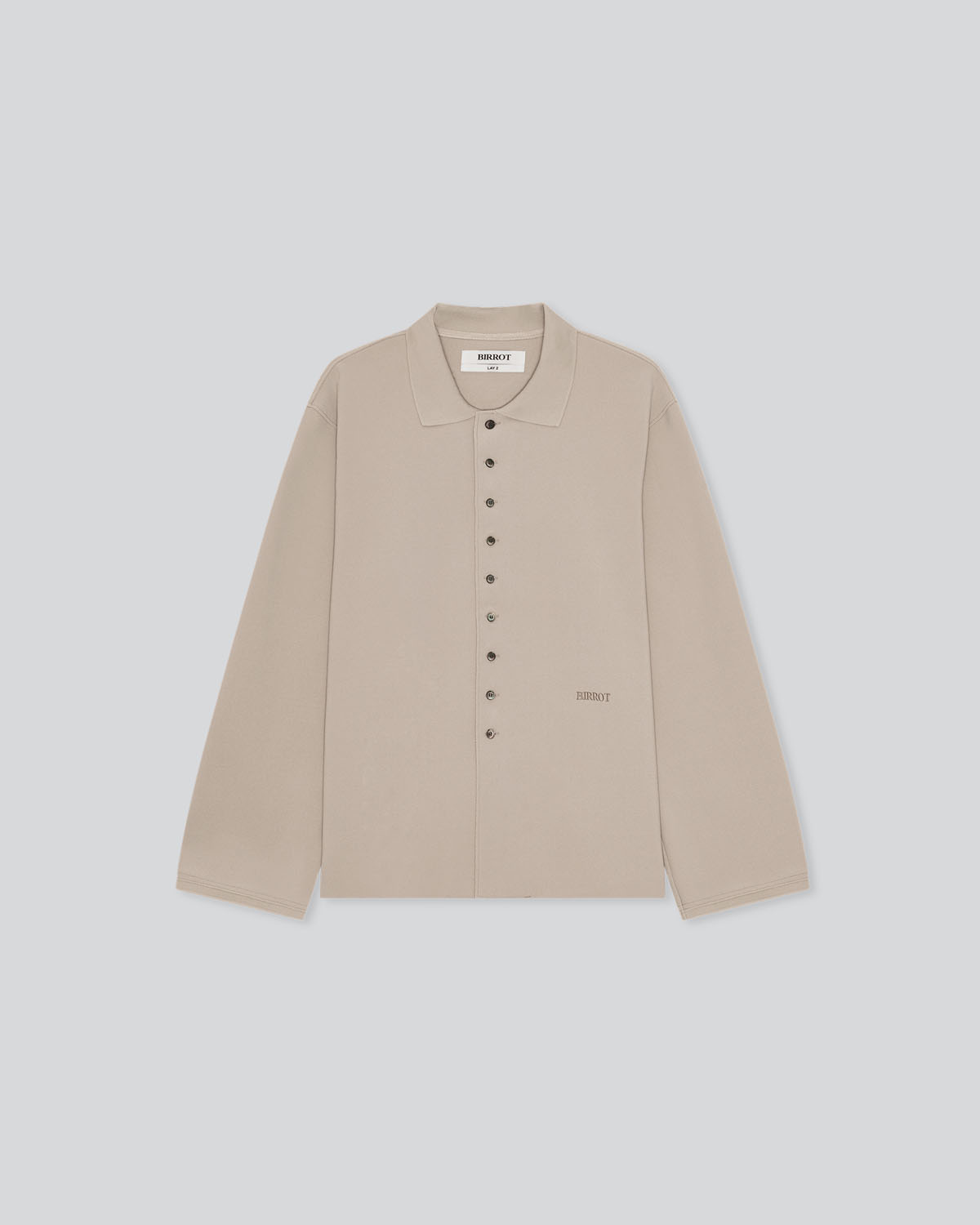 LAY2 RIB-COLLARED SHIRT – BIRROT