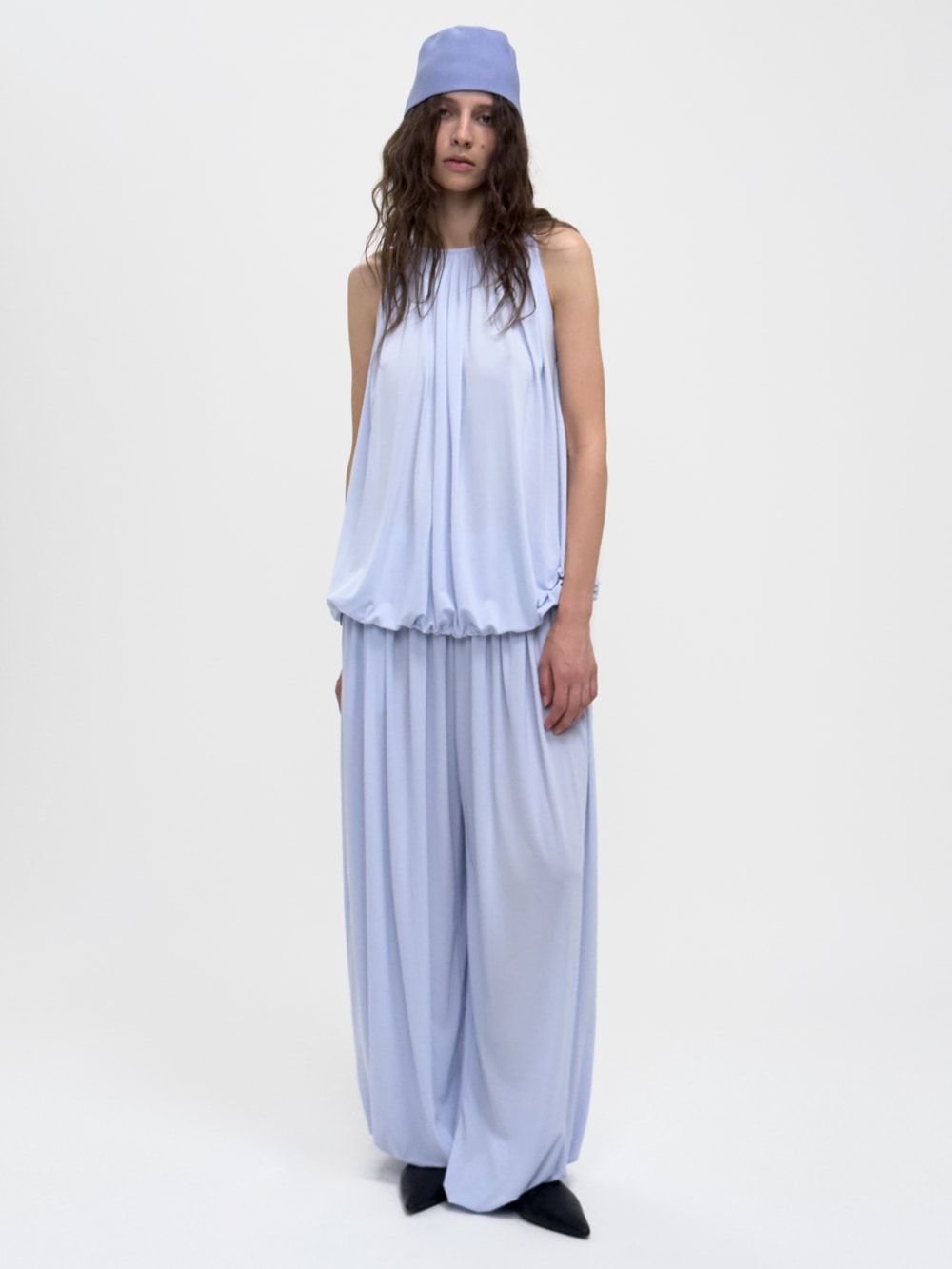 LAY1 GATHERED LONG TROUSER
