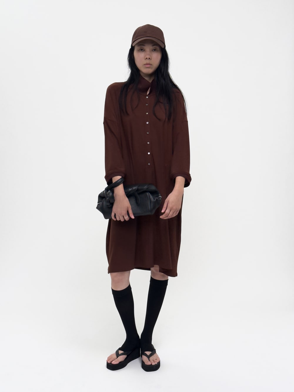 LAY1 DRAPED POLO DRESS