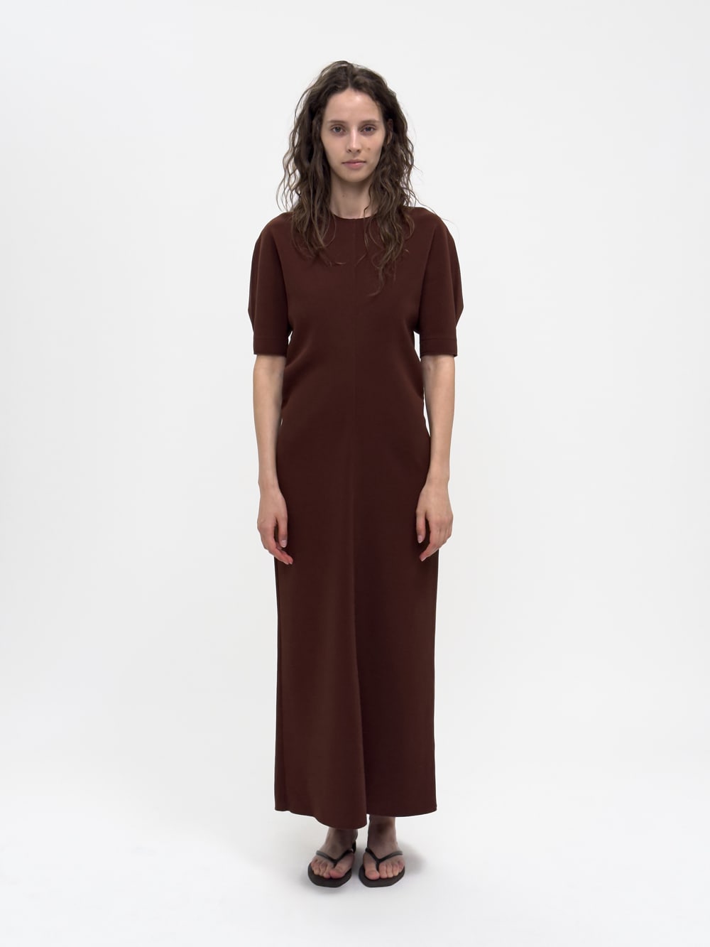 LAY2 HALF-SLEEVE DRESS