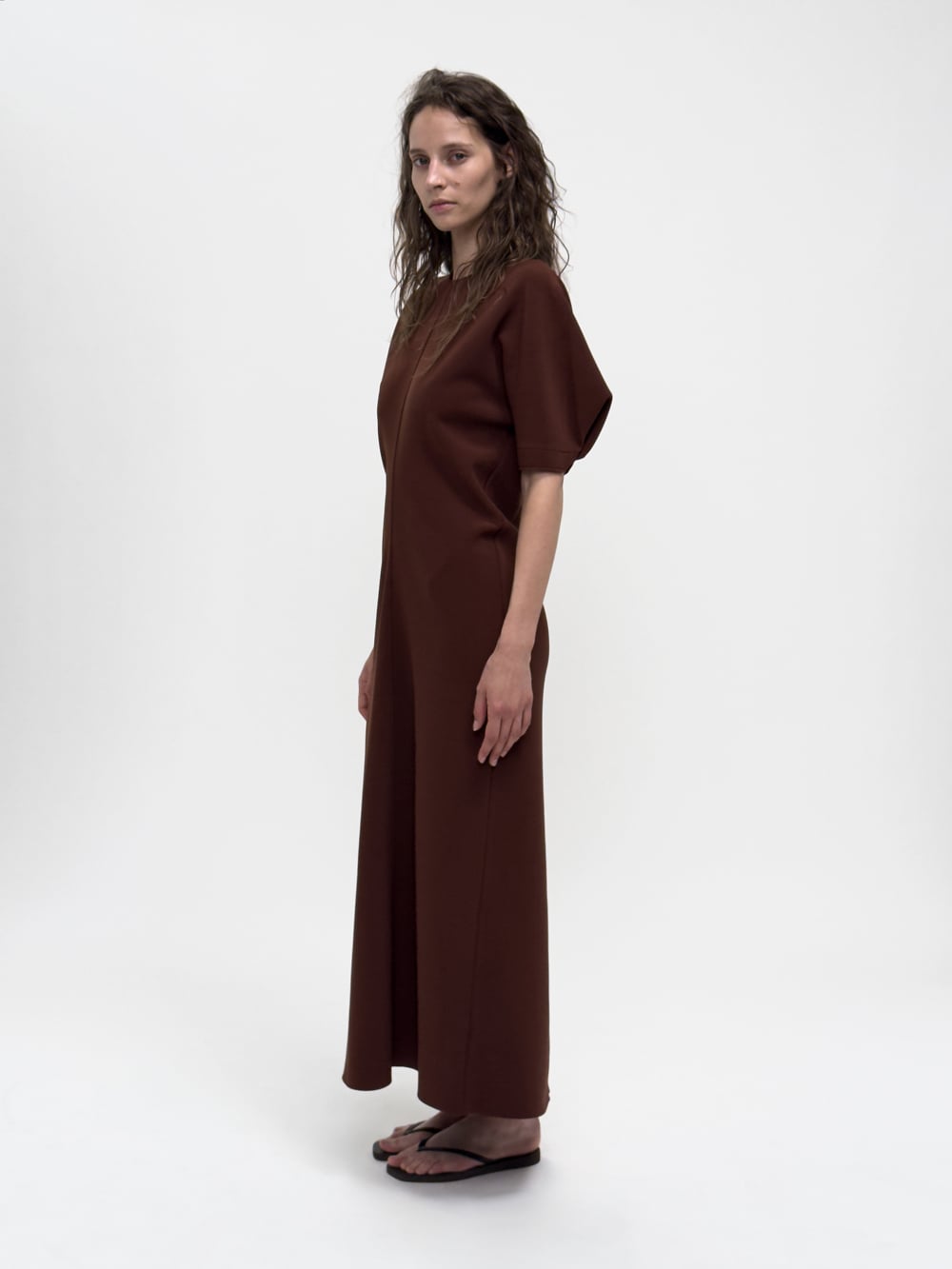 LAY2 HALF-SLEEVE DRESS