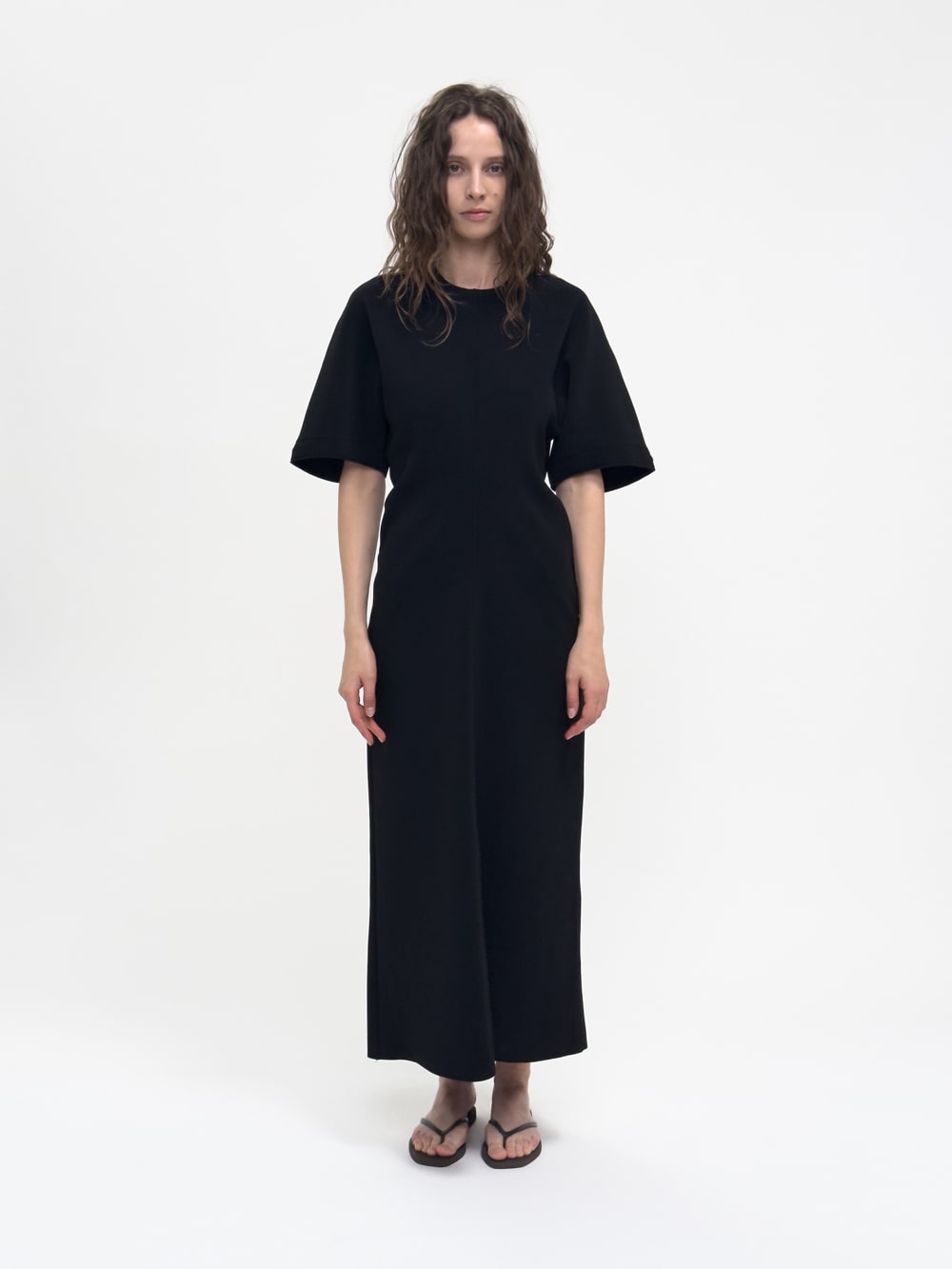 LAY2 HALF-SLEEVE DRESS
