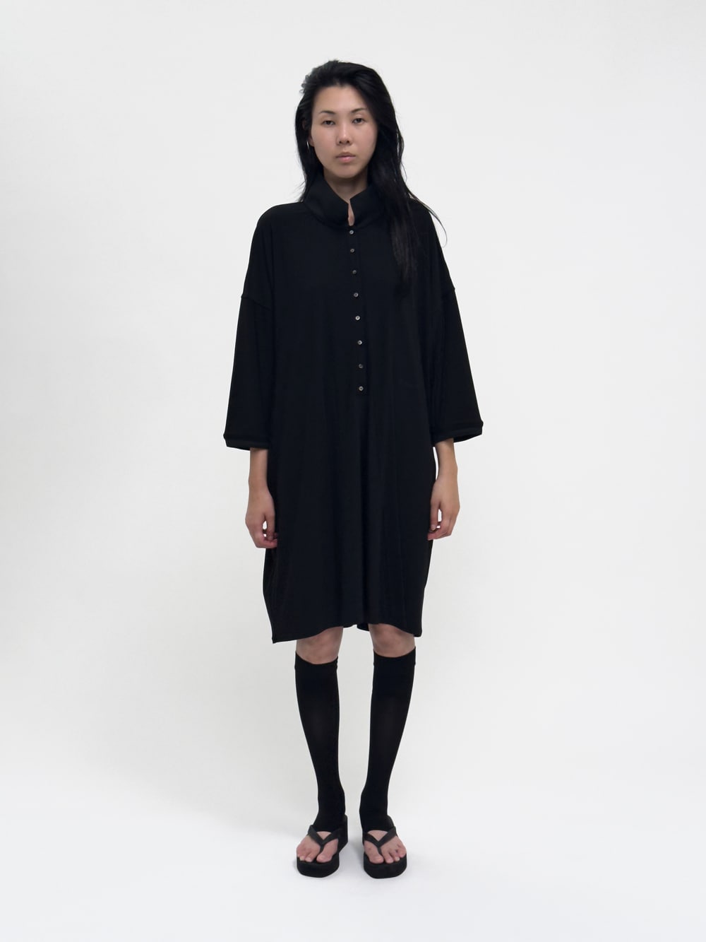 LAY1 DRAPED POLO DRESS