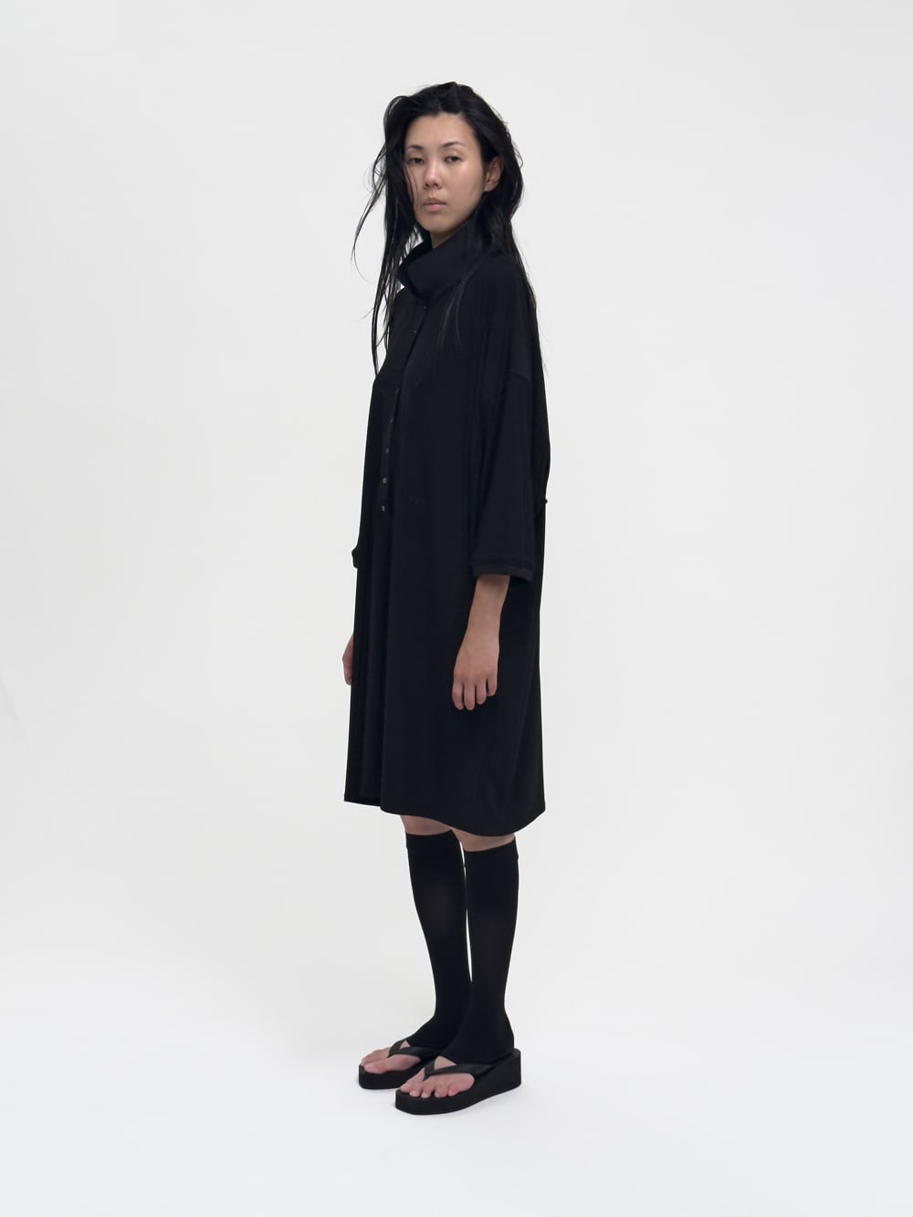 LAY1 DRAPED POLO DRESS