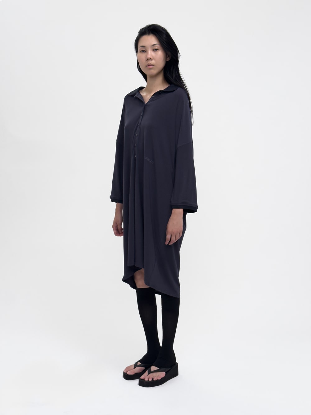 LAY1 DRAPED POLO DRESS