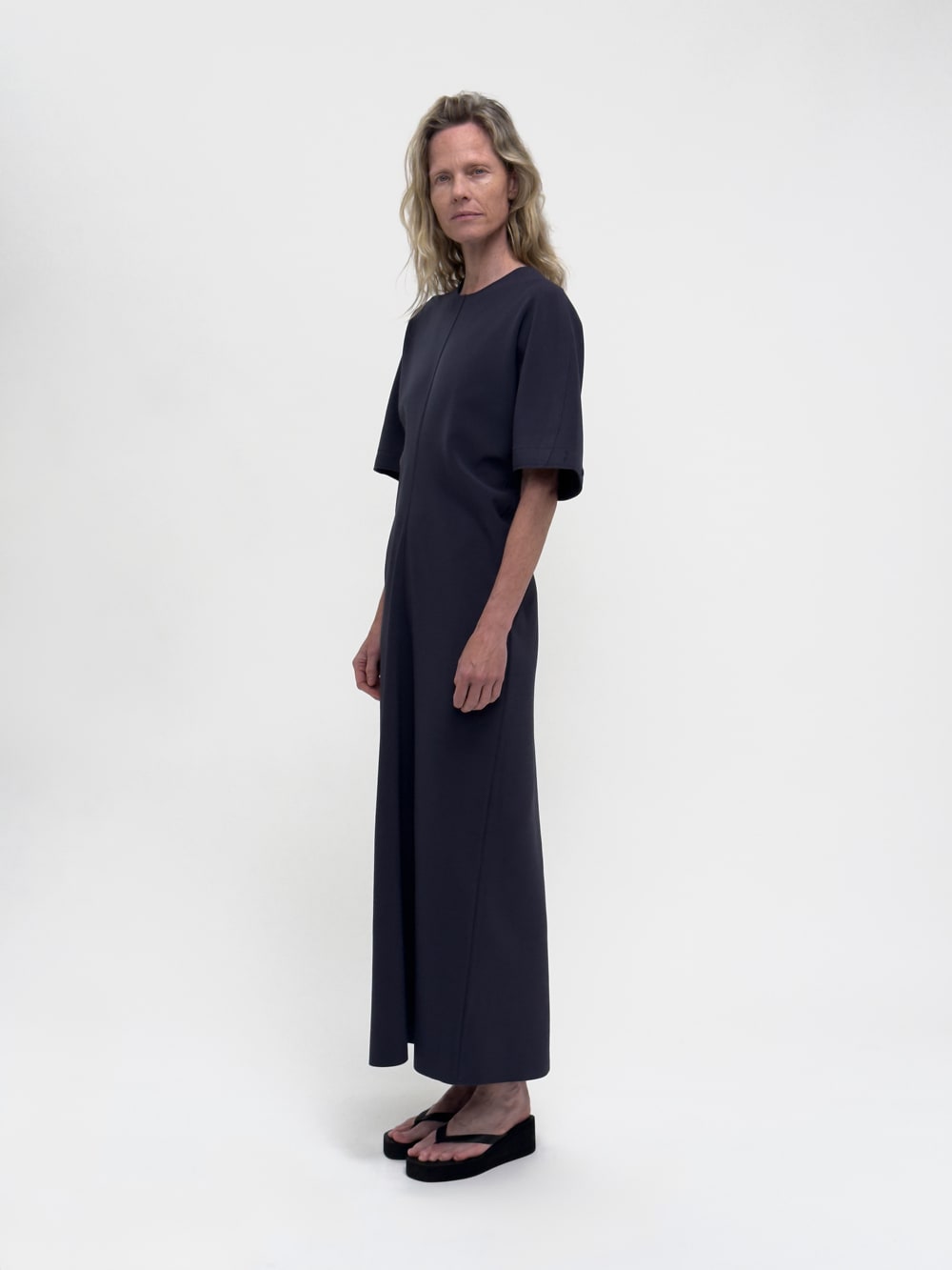 LAY2 HALF-SLEEVE DRESS