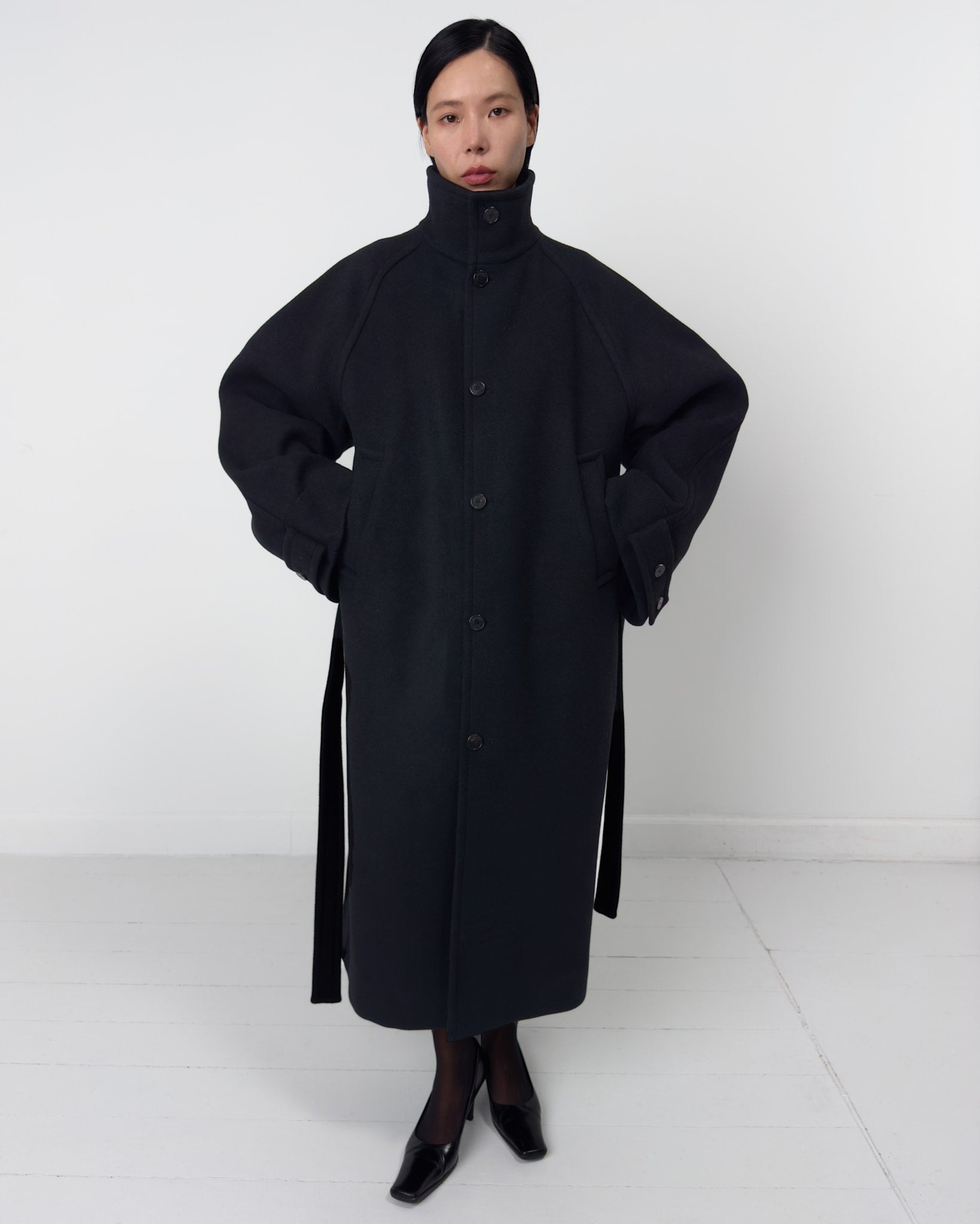 HIGHNECK WOOL COAT – BIRROT