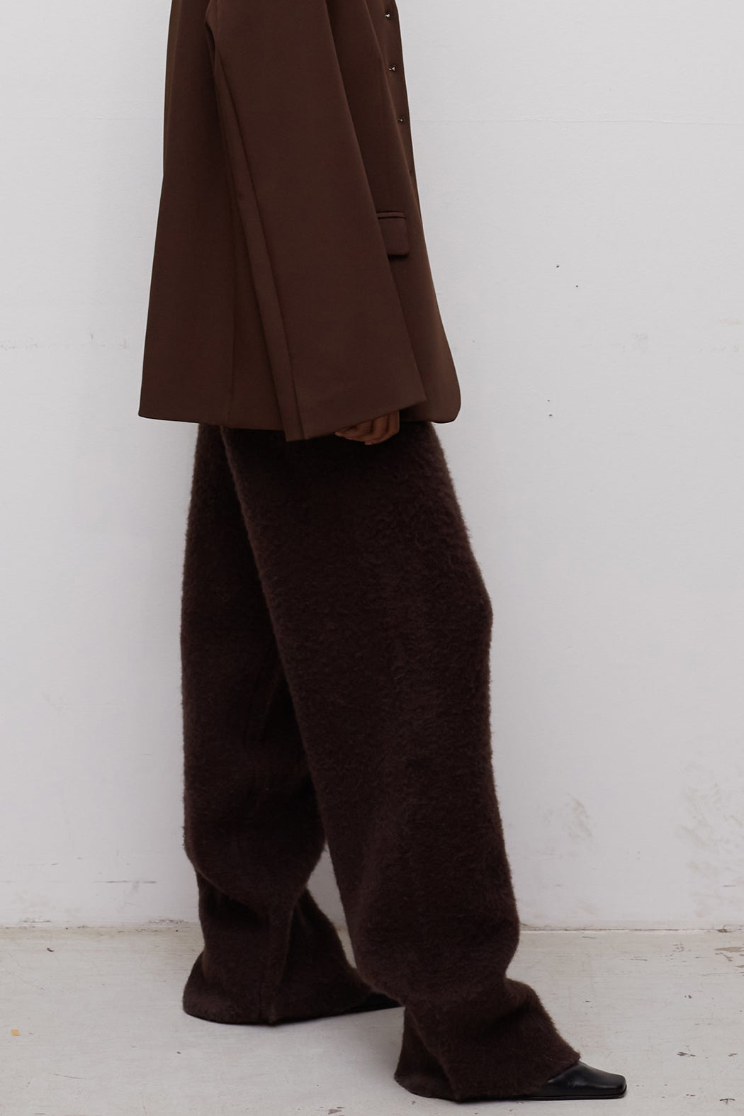 BRUSHED KNIT TROUSER