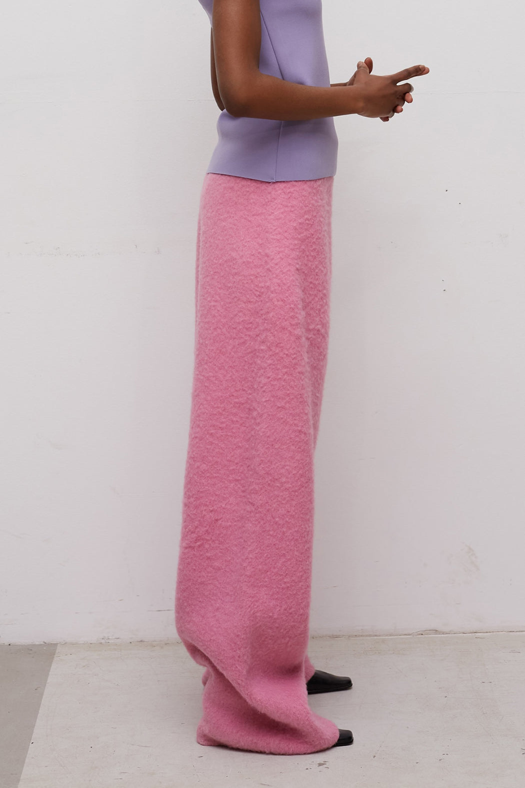 BRUSHED KNIT TROUSER